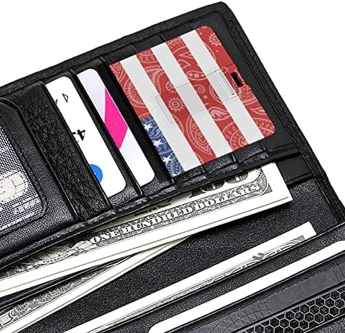 כרטיס אשראי של פייזלי אמריקאי USB פלאש פלאש המותאם אישית לזיכרון מקל אחסון מפתח כונן 32 גרם