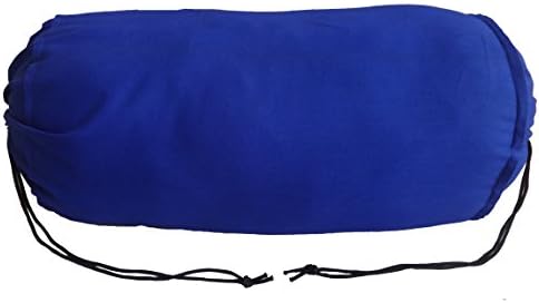 כרית ציפוי זעפרן מיטה דקורטיבית מיטה עגולה מכסה כרית עגולה 8 קוטר x 30 כיסוי נשלף כחול ארוך