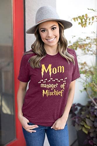 נשים מצחיק אמא חולצה מנהל של שובבות חולצה פנטסטי אמא חולצה אשף קסם אמא חולצה אמהות יום טי חולצות