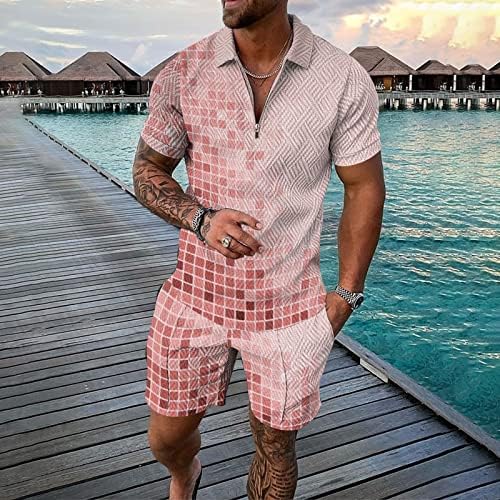 קיץ גדול חולצות לגברים גברים של מהיר יבש 3 ד קצר שרוול חליפת מכנסיים קצרים חוף טרופי פנג ' אבית חליפה לגברים