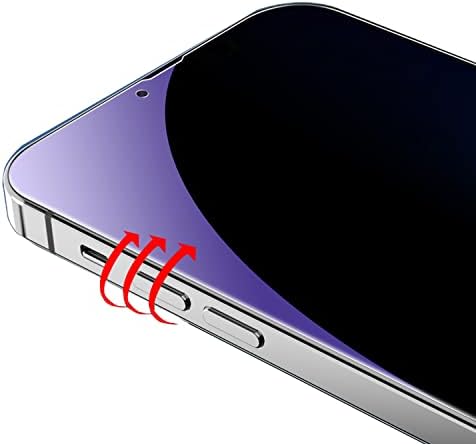2 חבילה אנטי-כחול פרטיות מזג זכוכית חליפת לאייפון 14 בתוספת / אייפון 13 פרו מקס אנטי-מרגלים מסך מגן אנטי-מציץ