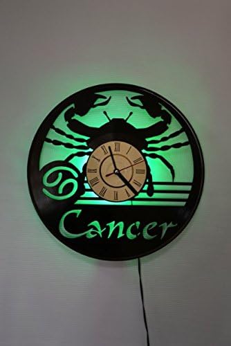 סרטן הורוסקופ סגנון עיצוב קיר אור, לילה אור פונקציה, סרטן גלגל המזלות מקורי בית פנים דקור, מנורת קיר, מתנה מושלמת
