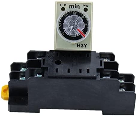 BNEGUV H3Y-2 DC 24V ממסר זמן עיכוב טיימר 0-30 דקות עם בסיס