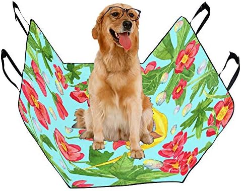 כיסוי מושב כלב מותאם אישית נושבת בועות רומנטי ילדה לב הדפסת רכב מושב מכסה לכלבים עמיד למים החלקה עמיד