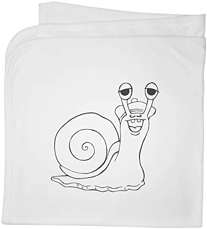 Azeeda 'Snail Snail' כותנה שמיכה/צעיף כותנה