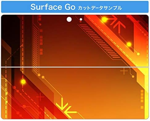כיסוי מדבקות Igsticker עבור Microsoft Surface Go/Go 2 עורות מדבקת גוף מגן דק במיוחד 001178 דפוס כתום