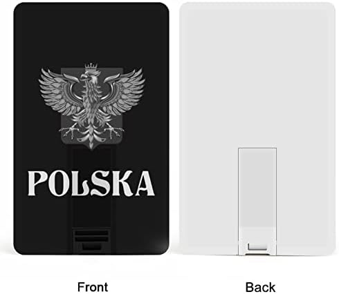 דגל פולין עם נשר פולני USB כונן פלאש בהתאמה אישית של כרטיס אשראי כונן זיכרון מקל מתנות מפתח USB