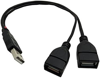 ZTOP USB 2.0 תקע זכר ל- 2 כפול USB כפול שקע נשי Splitter Splitter מתאם כבל אחד יציאה אחת לטעינה ונתונים סנכרון