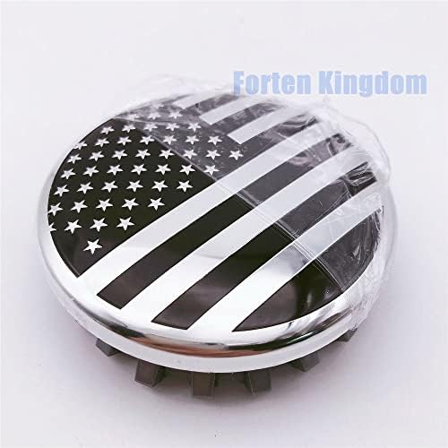 פורטן בריטניה 4 יחידות סט מותאם אישית שחור כסף אמריקאי ארה ב דגל עיצוב 3.25 83 מ מ רכב רכזת גלגל מרכז כובע כיסוי 22837060