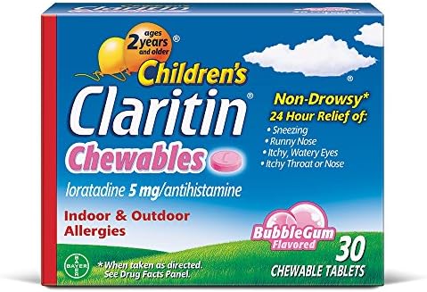 Claritin 24 שעות ליעידות אלרגיה לילדים, הקלה באלרגיה לא מנומס, 30 ספירה