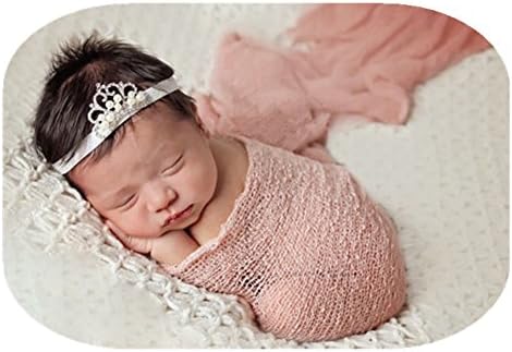 יילוד תינוק צילום לירות אבזרי תלבושות תינוק צעיף יוקרה למתוח לעטוף חוט בד שמיכת אבזרי תמונה
