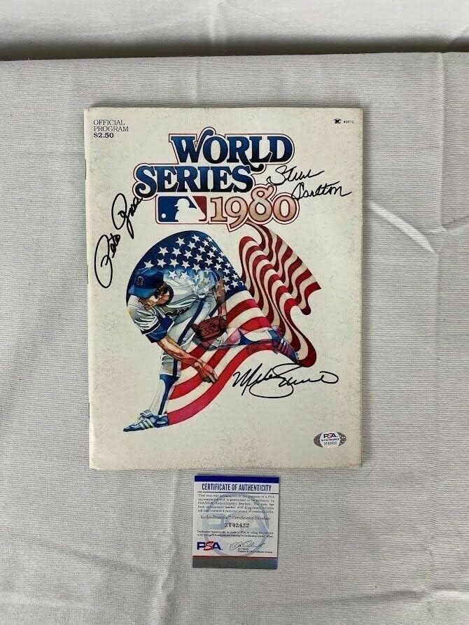 1980 סדרת העולם חתומה תוכנית שמידט, רוז, קרלטון חתם על מגזינים של ליגת הבייסבול