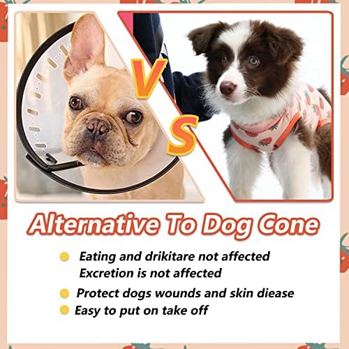 חליפת התאוששות כלבים לפצעי בטן או מחלות עור,גור כלבים לכלבים לאחר ניתוח עיקור כירורגי, אלטרנטיבה לצווארון