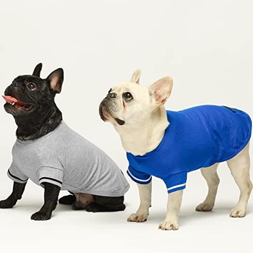 חם 2 חבילה ריק כלב פולו חולצה, קיץ כלב לכלבים קטנים ילד, חיות מחמד חתול תלבושת, לנשימה כותנה, רויאל כחול, אברש
