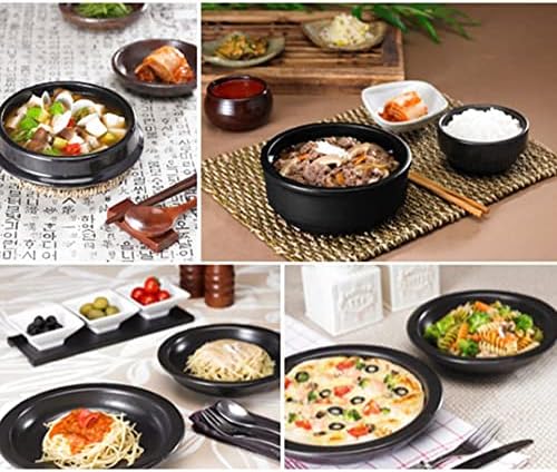 כלי חרס מסורתיים קוריאניים Ttukbaegi סט מספר 1 קערת אורז/סיר חם