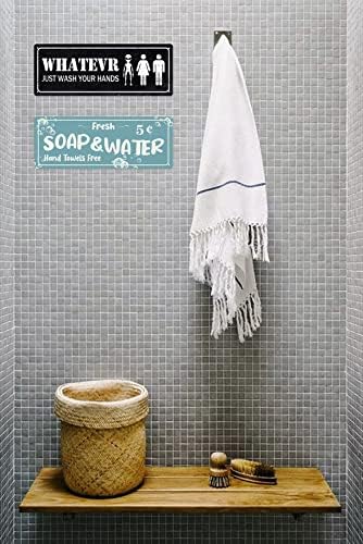 סבון טריים ומים שלט פח שלטי אמבטיה מצחיקים עיצוב קיר בית חווה עיצוב אמבטיה