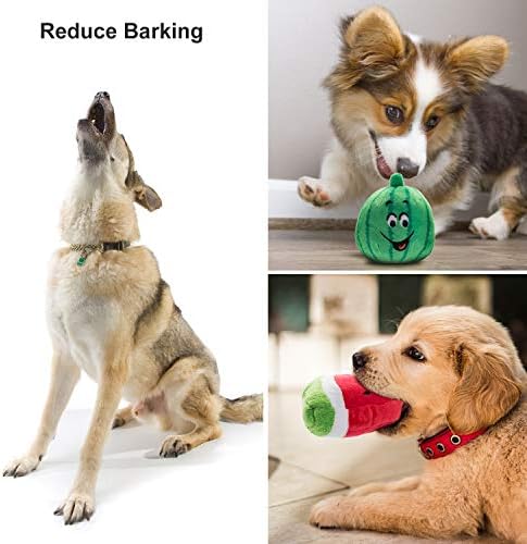 צעצועים חריקים של Nocciola כלב צעצועים קטיפה חמודים צעצועים לכלבים קטנים בינוניים גדולים, צעצועים לעיסה לכלבים לעיסה