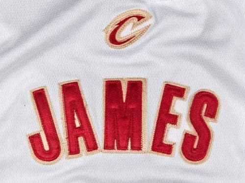 לברון ג'יימס 23 חתום על קליבלנד קאבלירס אדידס דגם משחק ג'רזי JSA COA - חתימה על גופיות NBA