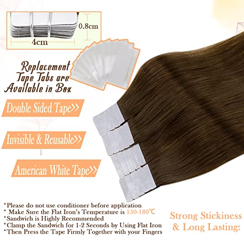 לקנות יחד לחסוך יותר תם קלנוער שתי חבילה קלטת בתוספות שיער אמיתי שיער טבעי חם ורוד + 4 בינוני חום 22 אינץ