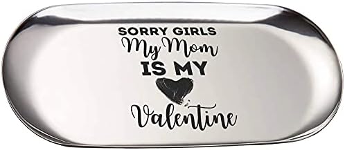 יום האהבה בנים ילדים מצטערים בנות אמא שלי ולנטיין מפתח מפתח טבעת טבעת מחזיקה בגודל 7 אינץ 'חתונה מגש