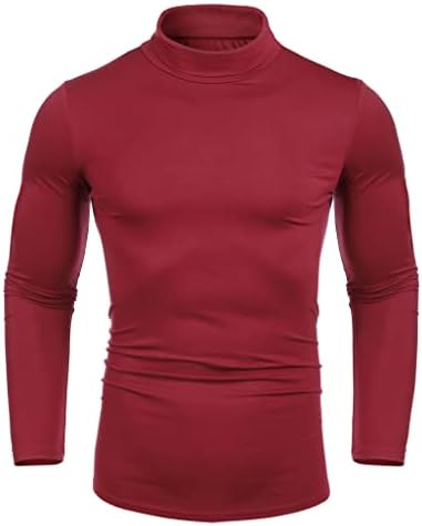 תשעה חולצות סוודר מזדמן של גברים שור שרוול ארוך שרוול ארוך מתאים