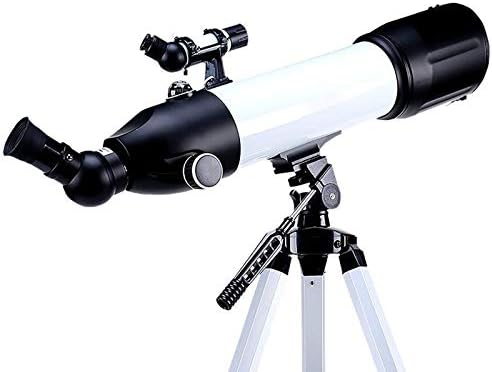 FMOGG צעצוע טלסקופ אסטרונומי מקצועי, טלסקופים למתחילים לילדים, טלסקופ רפרקטור אסטרונומיה של 80 ממ למבוגרים,