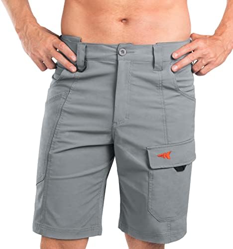 מכנסיים קצרים של מטען דיג של Kastking Rekon, מכנסי טיול קז'ואלים יבש מהיר לגברים, טיולים בגולף קמפינג טקטי