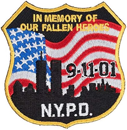 NYPD 9-11 בזיכרון טלאי דגל ארהב, 9-11 טלאים