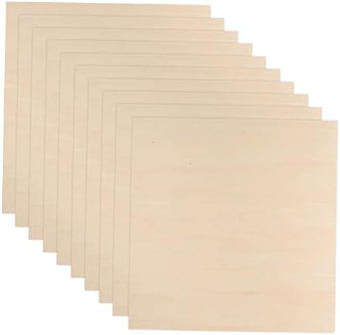 10 יחידות יד צבוע עץ פנל טבעי חימר עץ דיקט לוח עץ דיסקים עבור מלאכות ריק רגיל עץ