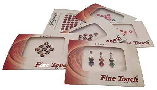 Sharvgun 100 חבילה Bindi Set Dissited- סגנון הודי צבעוני בסגנון מדבקות גוף עצמיות/קעקוע מצח טיקה תכשיטים