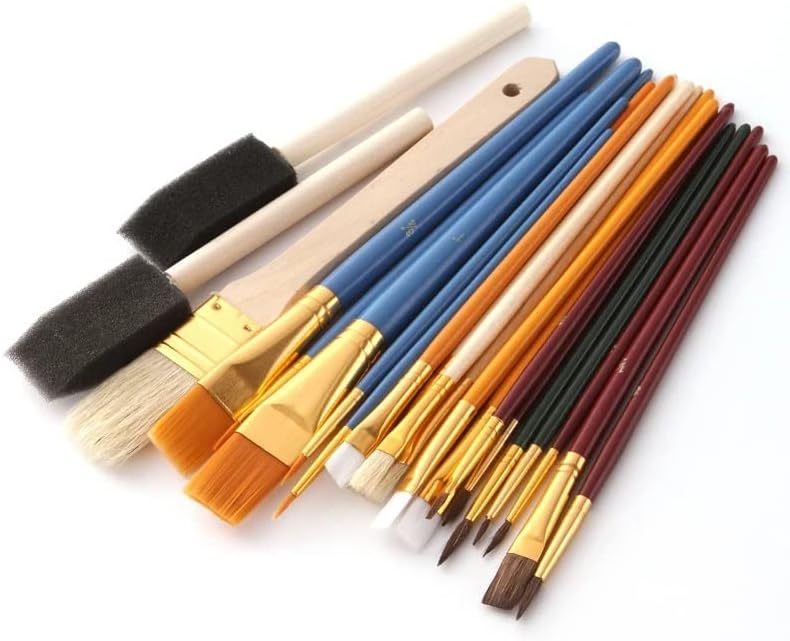 CLGZS מקצועי ניילון שיער מברשות עט שמן צבעי מים ציור ציור מברשת עטים