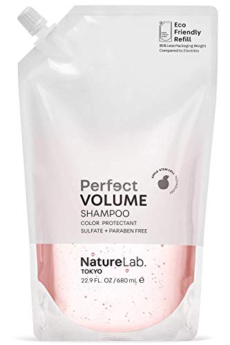 NatureLab. שמפו נפח מושלם של טוקיו + חבילה של שקית מילוי ידידותית לסביבה: נפח שיער, בניית הרמה וגוף לשיער