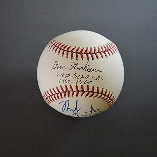 דייב ומייק סטנהאוס חתמו בכתובת MLB Selig Auto Baseball Auto עם הולוגרמה של B&E - כדורי חתימה