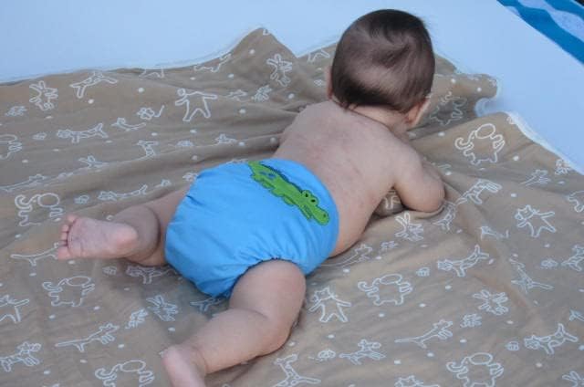 Kawaii תינוקת עבה שמיכה לתינוקות כפולה דלוקס דלוקס מוסלין ג'קארד כותנה, חוטף, קבלת שמיכה, גן פטריות 80 x 100 סמ