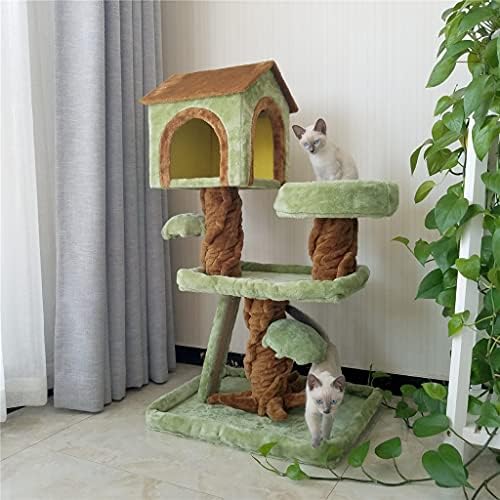 גדול עץ חתולים המלטת עץ אחד טונגטיאנצ ' ו טיפוס מסגרת בית ציוד לחיות מחמד