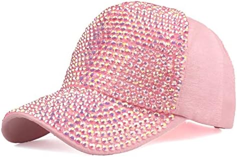 ריינסטון בייסבול כובע לגברים נשים אופנה שמש כובע מתכוונן גולגולת אהבה נוצץ בלינג היפ הופ גולף סנאפבק כובע
