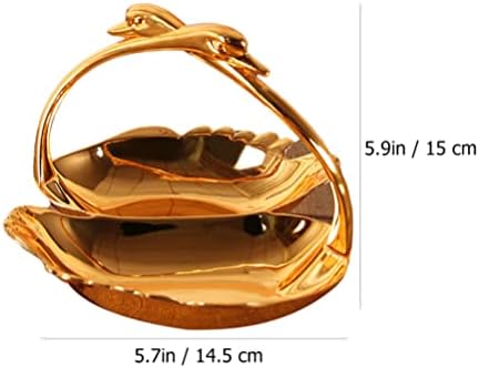מגש תכשיטים של תכשיט זהב מאוכל זהב מגש הגשת מגש דקורטיבי פלטת פלט