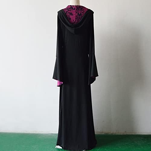 שמלת פוביגו אסתטי, מזדמן מכללת שמלה לנשים פעמון שרוול פתוח אביב פייזלי מתוקה מחשוף טוניקה