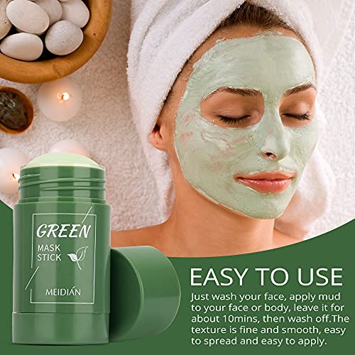 ירוק תה טיהור חימר מסכה, פנים לחות שמן שליטה, עמוק נקי נקבובית, משפר את העור, עבור כל סוגי העור גברים נשים