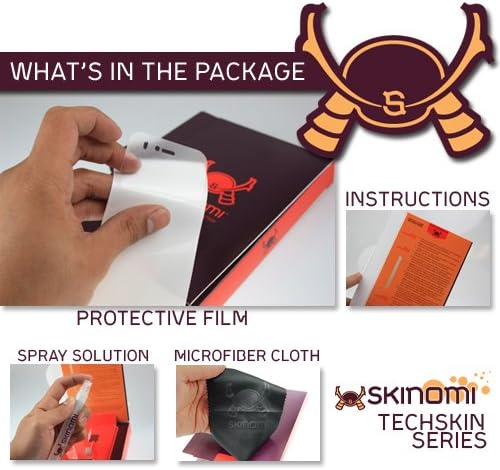 מגן מסך Skinomi תואם לספר הבא טבליות ליבה כפולות טכנולוגיות טכנולוגיות TPU אנטי-בועות HD סרט HD