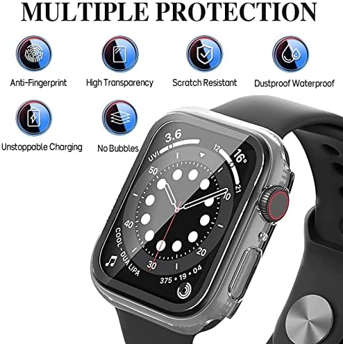 מגן מסך עבור Apple Watch 7 אולטרה דק HD מגן IWatch Case 2 חבילה כיסוי מלא מגע רגיש 41 45 ממ מגן מסך לסדרת Apple