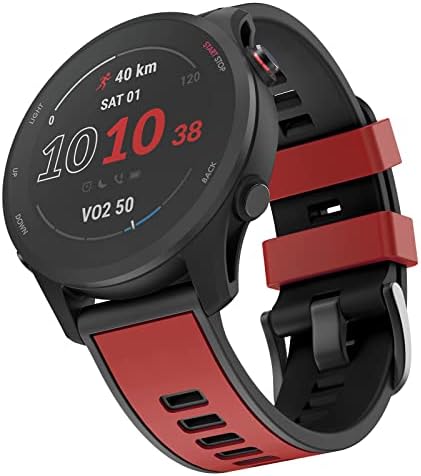 Mysnbkn תואם ל- Garmin vivoactive 4/Samsung Galaxy Watch 46 ממ, 22 ממ פס סיליקון עבור Ticwatch Pro S2/Venu 2/Samsung Gear