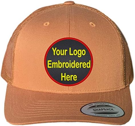 כובע נהג משאית מותאם אישית. יופונג 6606 רקום לוגו משלך הצעת חוק מעוקלת