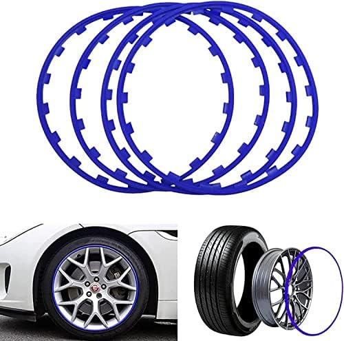 מגני גלגלים מגנים על גלגל 16-20 אינץ 'מגנים גלגלים מגנים על גלגל רכב מגני שפה סט של 4, טבעת גלגל סגסוגת טבעת