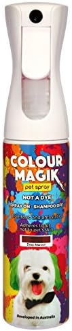 Petway Petcare Pert Paint Sprany לכלבים 280 מל - צבע זמני כלב זמני ריסוס צבעוני - צבע לא רעיל, ידידותי לסביבה,