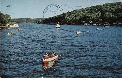 נהר סטיקס גשר מבט דרום אגם הופאטקונג, ניו ג 'רזי ניו ג' רזי המקורי גלוית וינטג