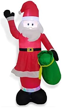 Pifude אב חג המולד 1.8 מ 'גל מתנפח סנטה קלאוס ברוך הבא אבזרי קישוט חצר קישוט לחג המולד