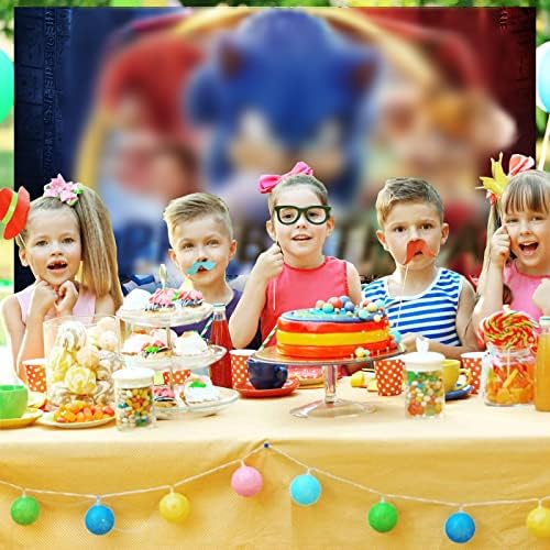 קישוטי מסיבת יום הולדת קוליים רקע יום הולדת שמח 5 על 3 רגל לסוניק אספקת מסיבת יום הולדת לילדים באנר