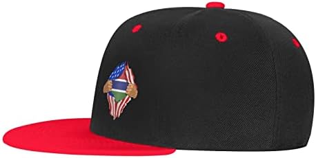 לבולופה ארהב וגמביה דגלים את כובע הבייסבול של הילדים, יש פונקציה נושמת טובה, נוחות טבעית ונושמת