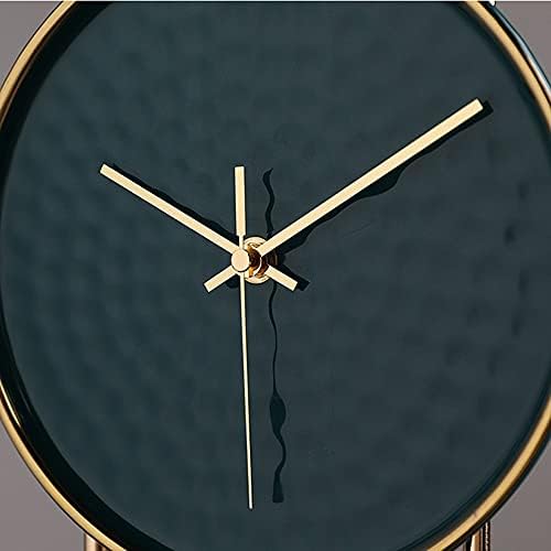 שעון שולחן מודרני של UXZDX שעון מטוטלת קרמיקה שקטה, שעון משרד, שעון קישוט ביתי